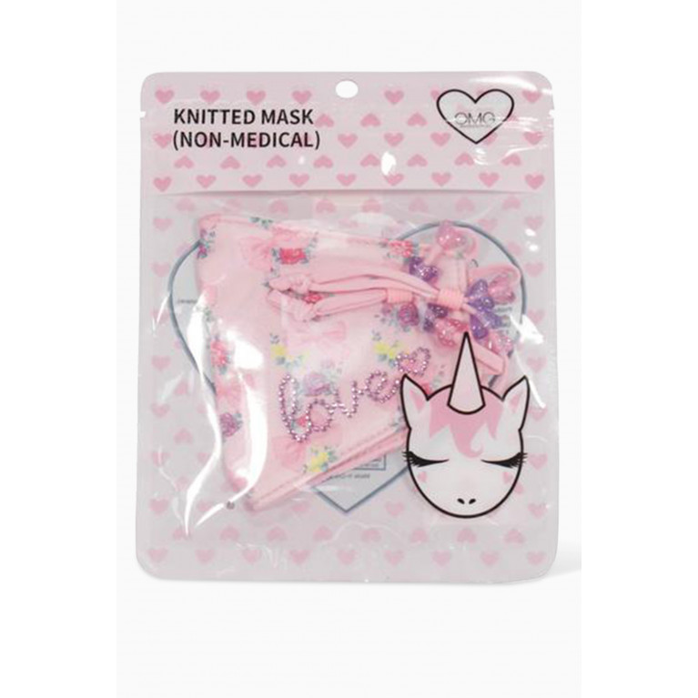 OMG Accessories - Love Floral Printed Face Mask