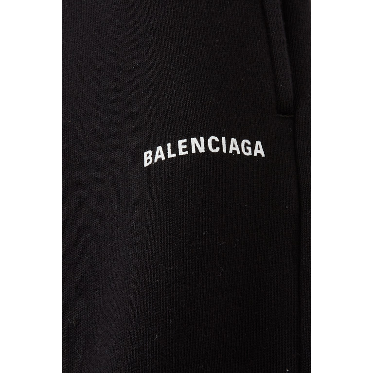 Balenciaga - Logo Sweatpants in Cotton Jersey Black