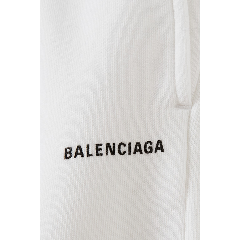 Balenciaga - Logo Sweatpants in Cotton Jersey White