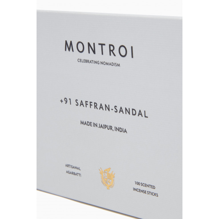 MONTROI - +91 Saffran Sandal Incense Sticks
