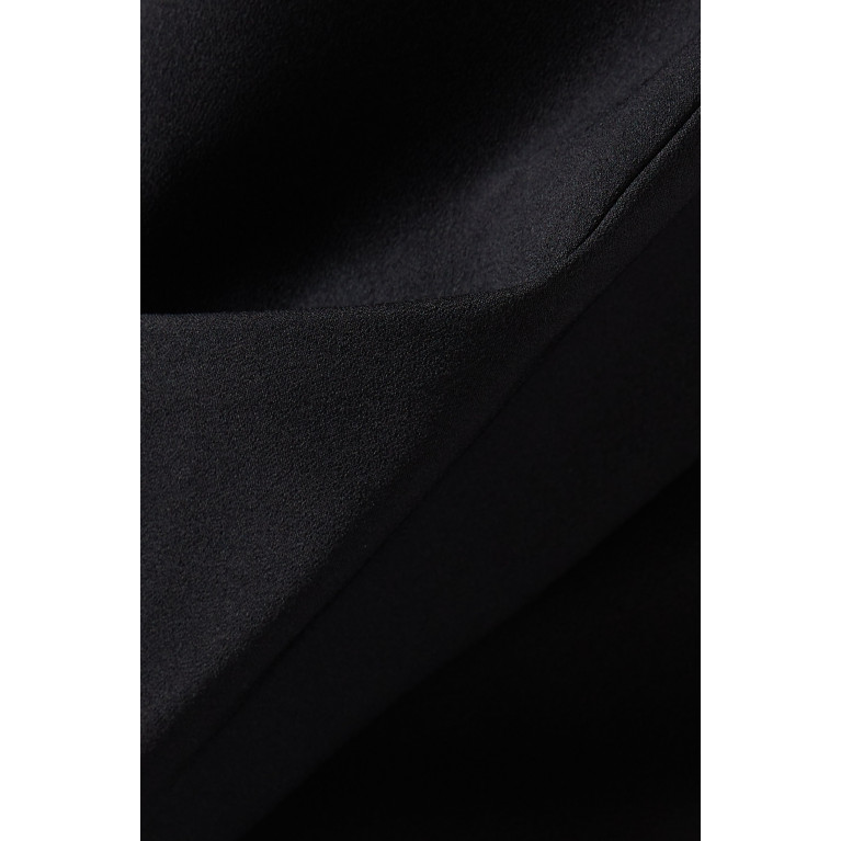 Solace London - Lotta Maxi Dress in Stretch Crepe Black