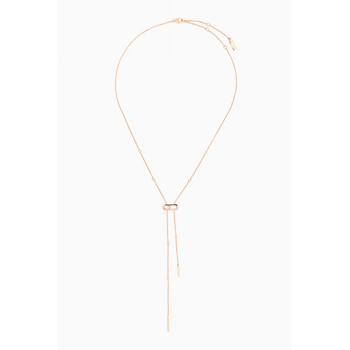 Messika - Move Uno Diamond Tie Necklace in 18kt Rose Gold