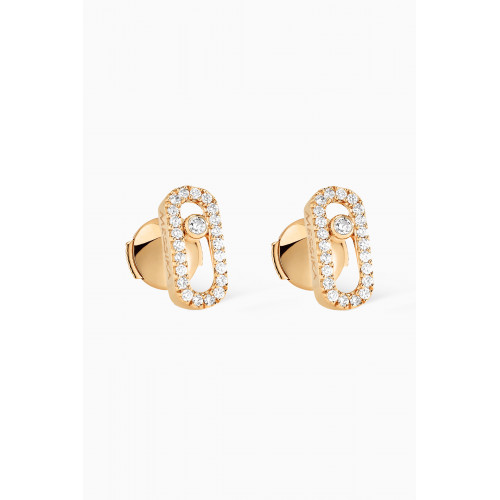 Messika - Move Uno Diamond Earrings in 18kt Yellow Gold