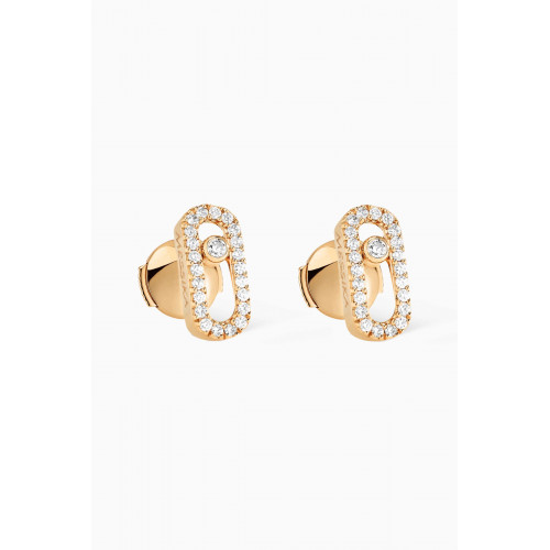 Messika - Move Uno Diamond Earrings in 18kt Yellow Gold Yellow