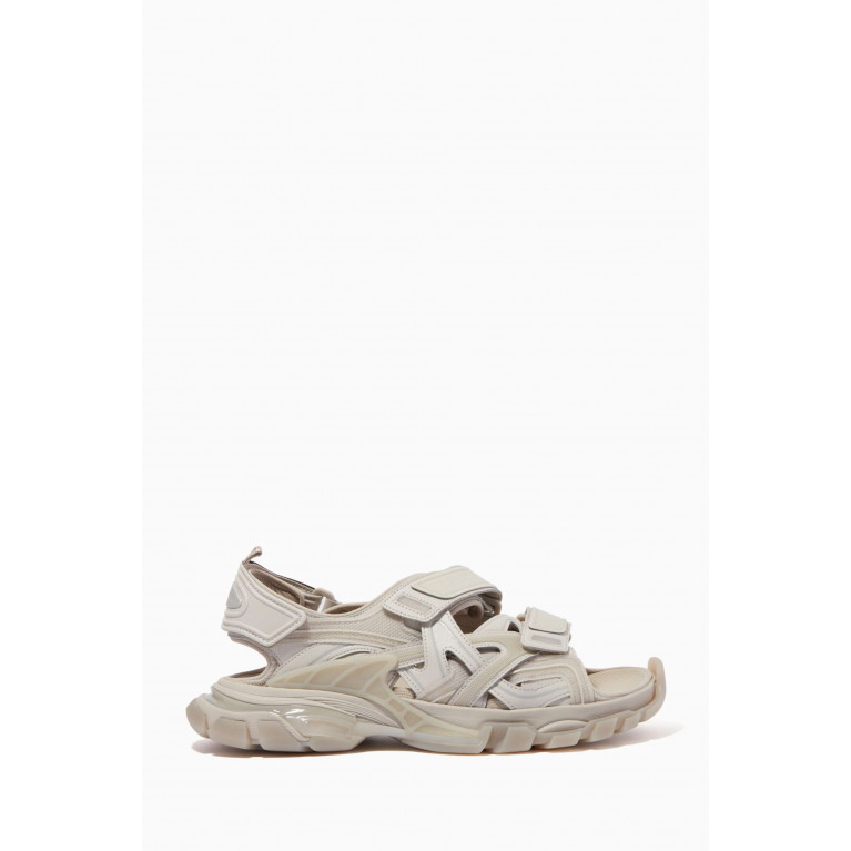 Balenciaga - Track Clear Sole Sandals in Mesh and Nylon Neutral