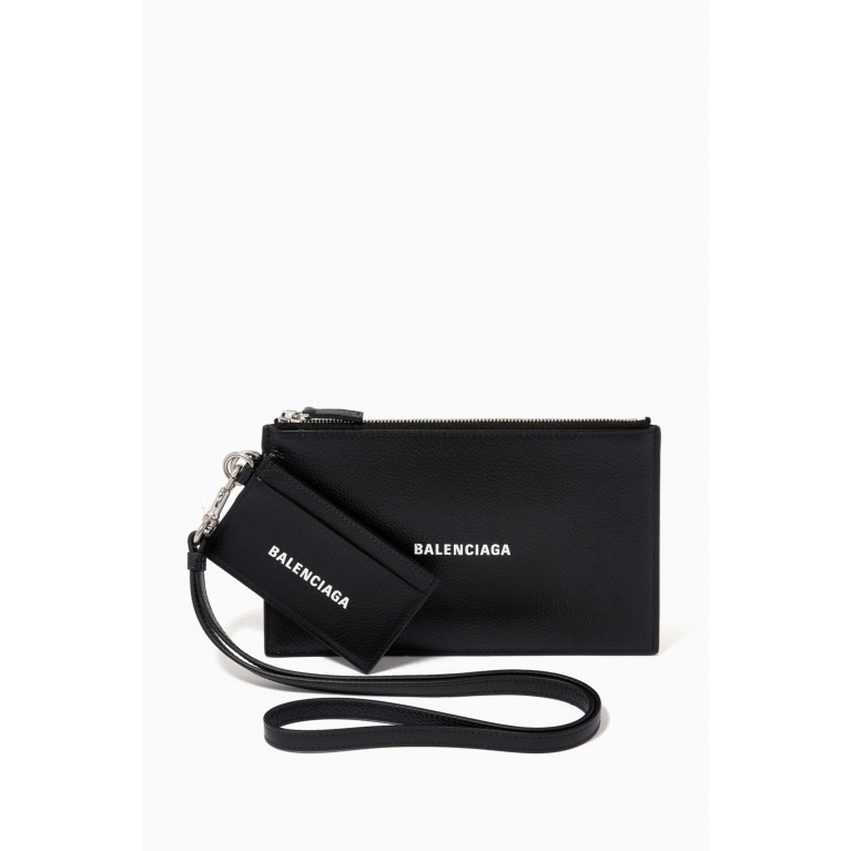 Balenciaga - Cash Pouch with Card Holder in Grained Calfskin
