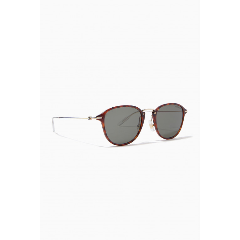 Montblanc - Round Sunglasses in Acetate