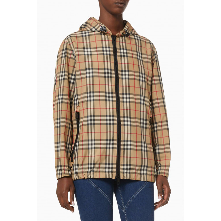 Burberry - Vintage Check Hooded Jacket in Recycled Nylon