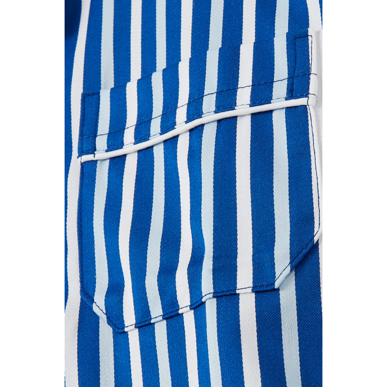 Derek Rose - Ledbury Pyjama Set in Cotton Blue