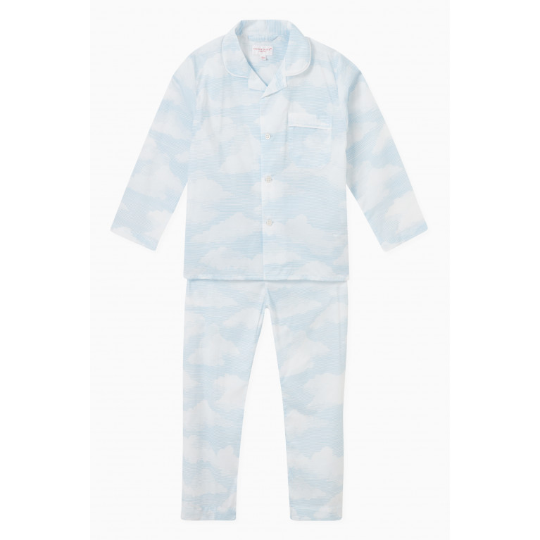 Derek Rose - Ledbury Pyjama Set in Cotton Multicolour