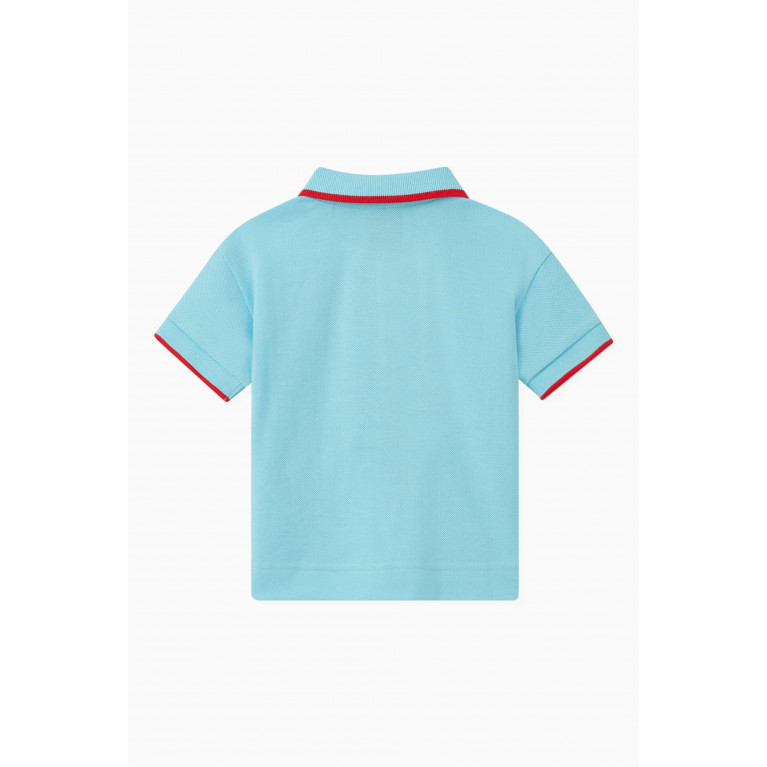 Burberry - Polo Shirt with Icon Stripe Detail in Cotton
