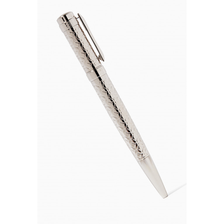 Tateossian - Patterned Ballpoint Pen in Palladium Plating