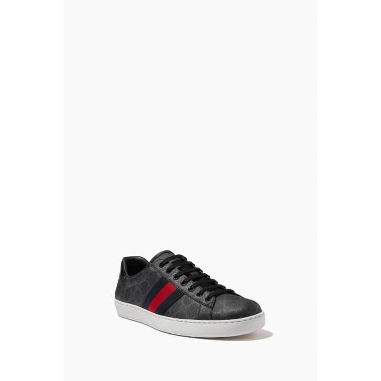 Ace Sneakers in GG Supreme Canvas Grey