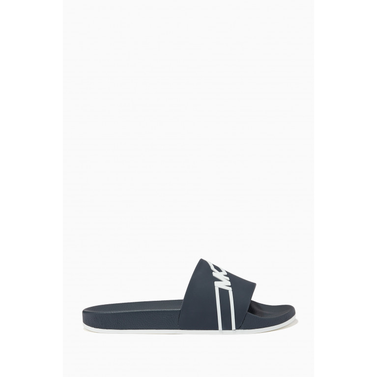 MICHAEL KORS - Jake Logo Slides in Rubber