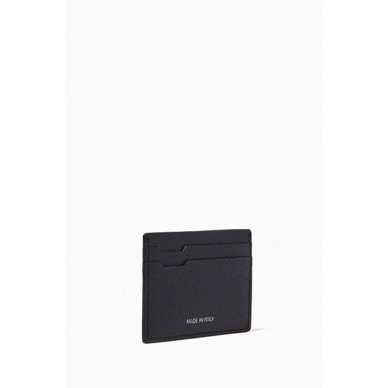 Pineider - 720 Card Holder in Leather Black