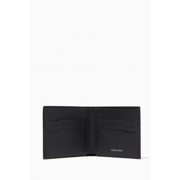 Pineider - 720 Bi-Fold Wallet in Leather Black