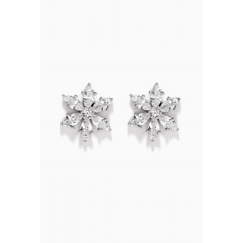The Jewels Jar - The Jewels Jar - Belle Snowflake Earrings in Sterling Silver