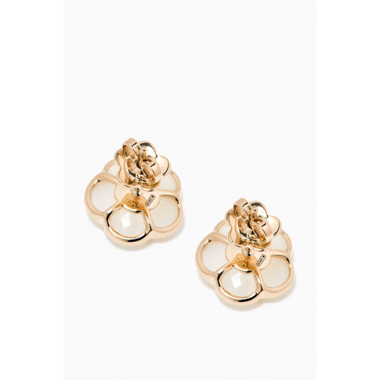 Pasquale Bruni - Petit Joli Diamond Earrings with White Agate in 18kt Rose Gold