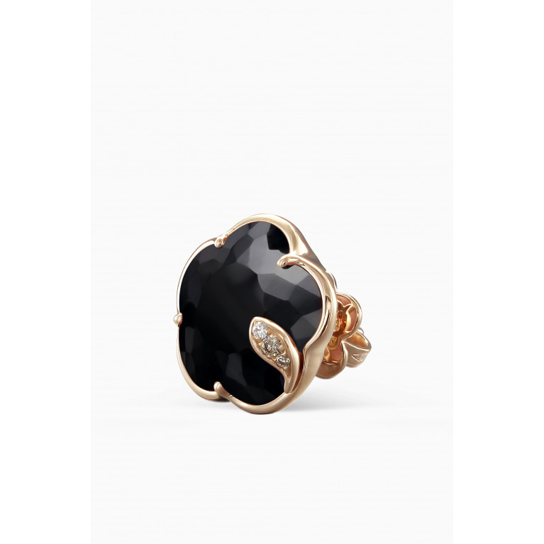 Pasquale Bruni - Petit Joli Diamond Earrings with Onyx in 18kt Rose Gold