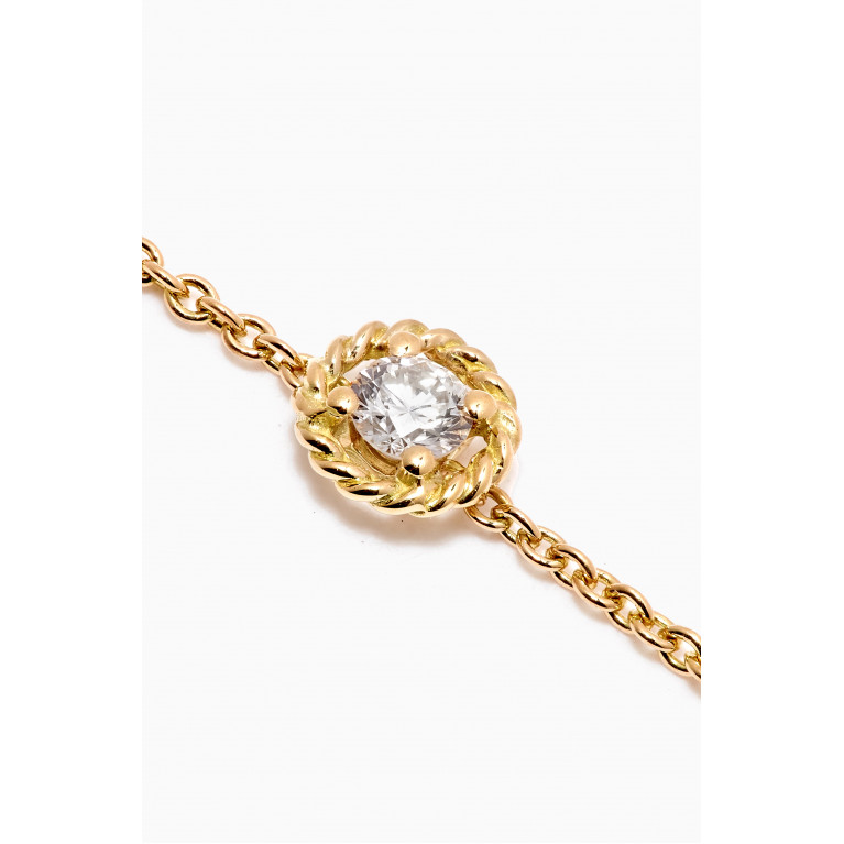 Gafla - Salasil Bracelet with Diamond in 18kt Yellow Gold, Small