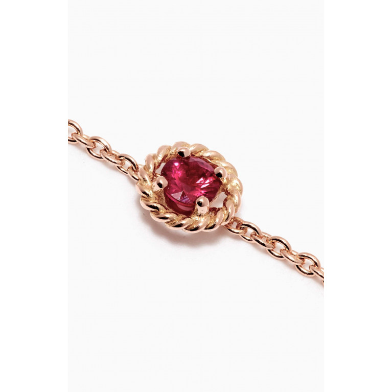 Gafla - Salasil Bracelet with Ruby in 18kt Rose Gold