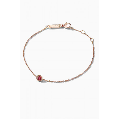 Gafla - Salasil Bracelet with Ruby in 18kt Rose Gold