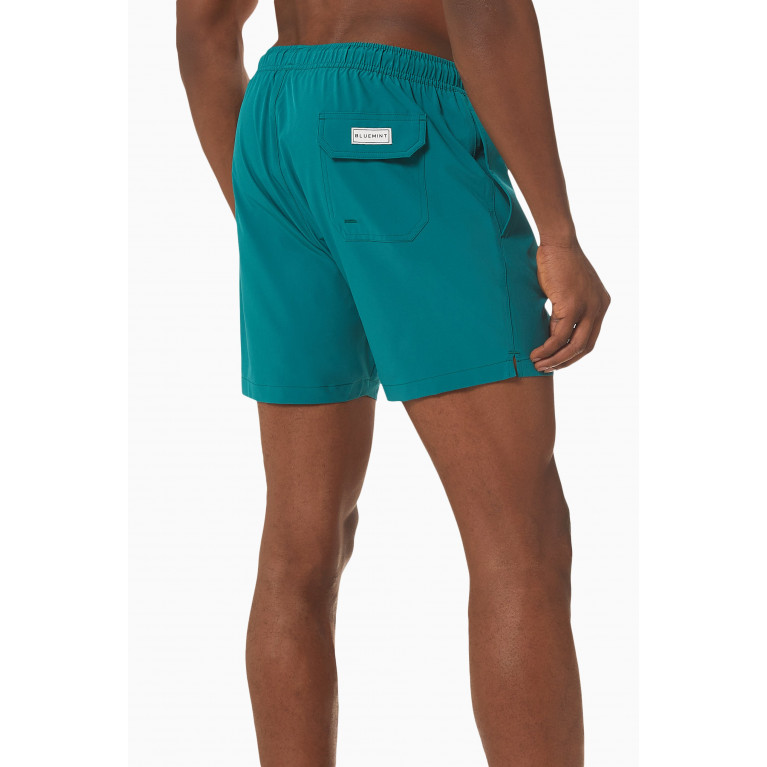 Bluemint - Arthus Stretch Solid Swim Shorts Green