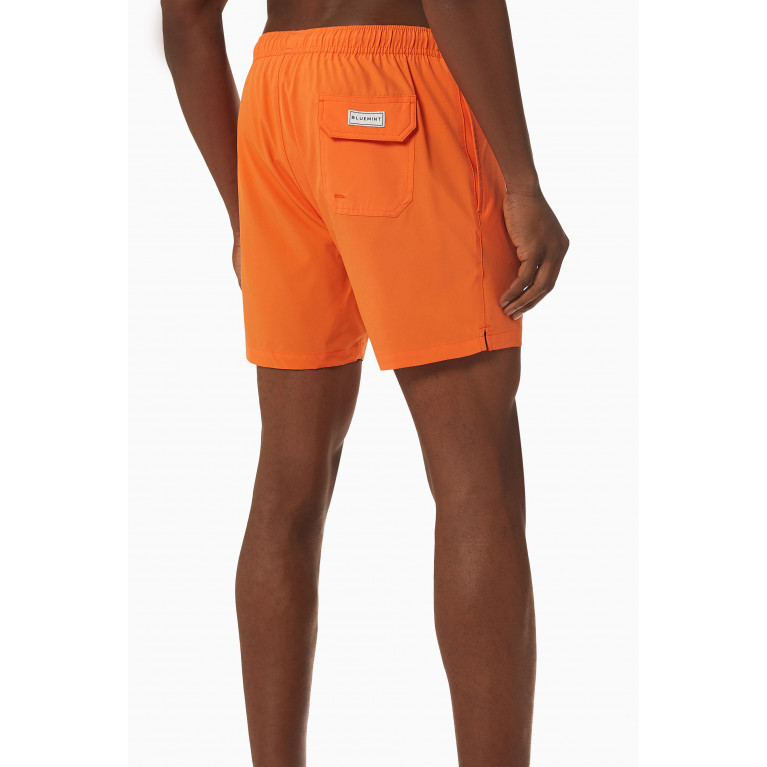 Bluemint - Arthus Stretch Solid Swim Shorts Orange