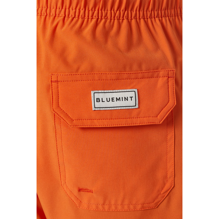 Bluemint - Arthus Stretch Solid Swim Shorts Orange