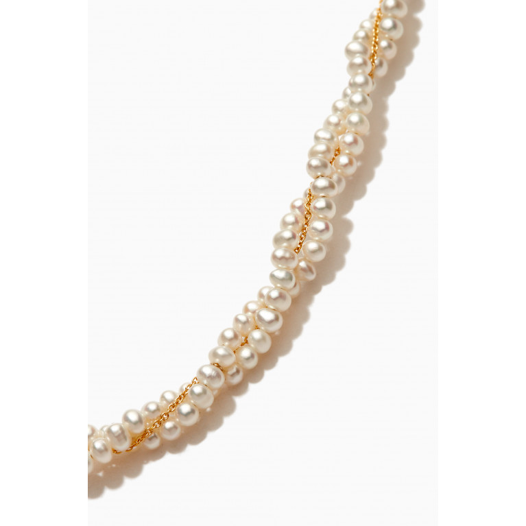 Yvonne Leon - Signature Les Perles Necklace in 18kt Yellow Gold