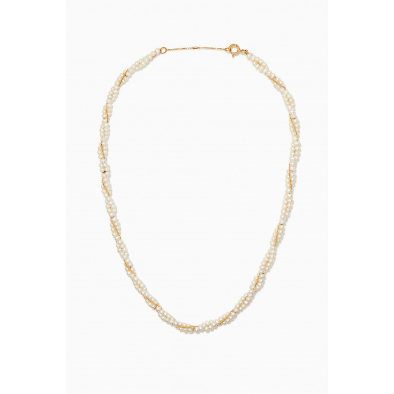 Yvonne Leon - Signature Les Perles Necklace in 18kt Yellow Gold