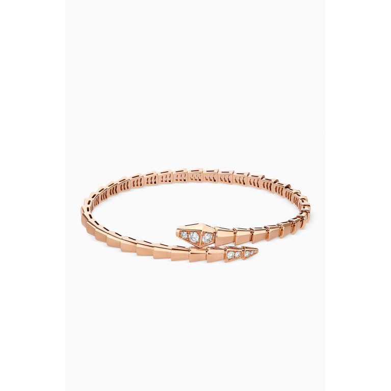 Bvlgari - Serpenti Viper Diamond Bracelet in 18kt Rose Gold