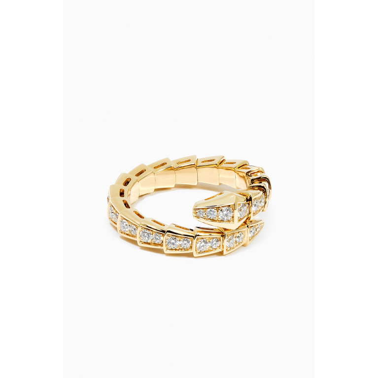 Bvlgari - Serpenti Viper Diamond Ring in 18kt Yellow Gold