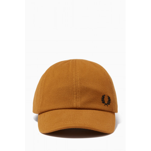 Fred Perry - Classic Cap in Cotton Piqué Brown