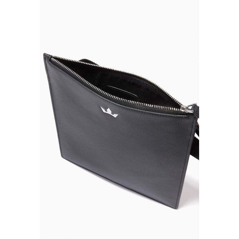 Roderer - Award Flat Messenger Bag in Leather