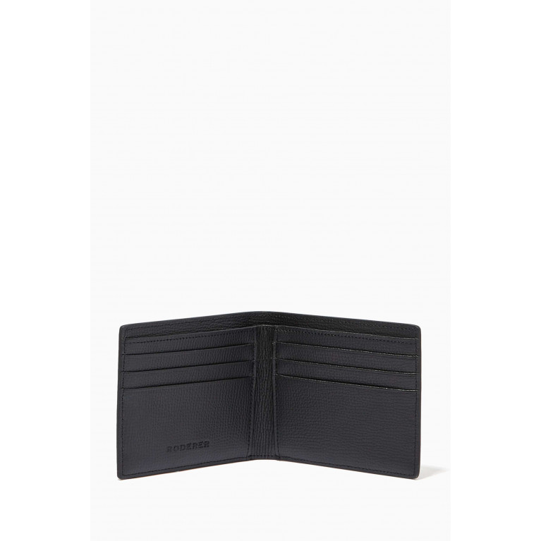Roderer - Award 6CC Bi-Fold Wallet in Leather Black