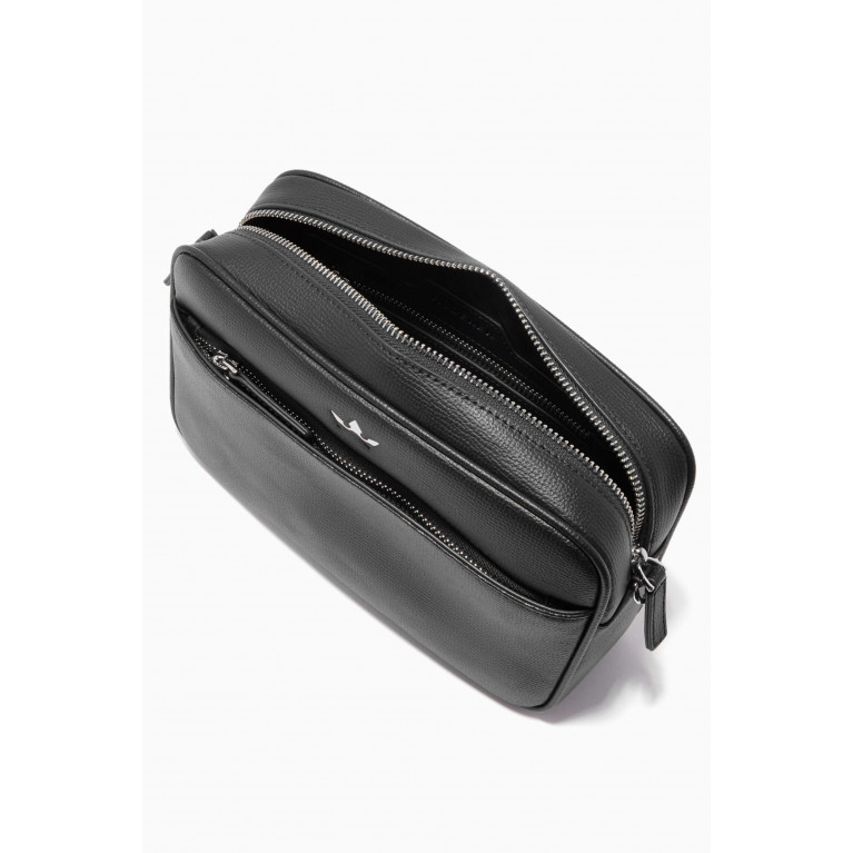Roderer - Award 5-In-1 Messenger Bag in Italian Leather Black