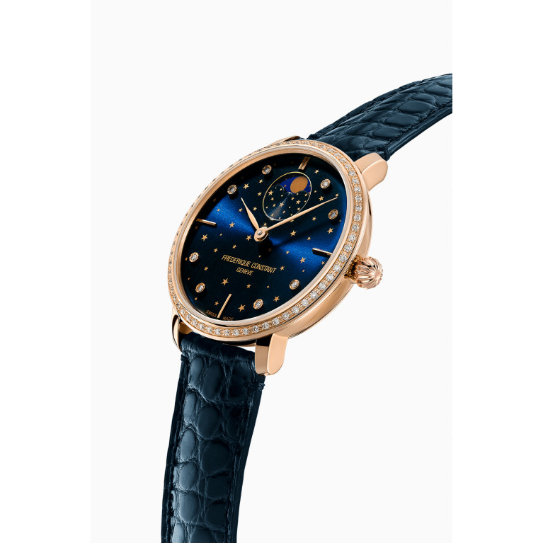 Frédérique Constant - Slimline Moonphase Automatic Watch with Diamonds
