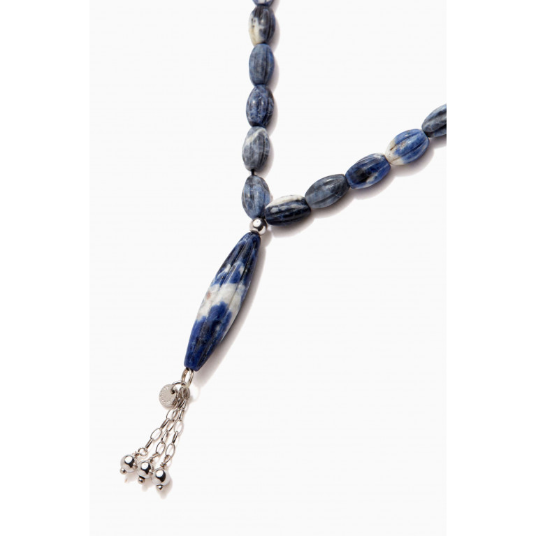 Tateossian - Scalloped Worry Beads in Goldstone