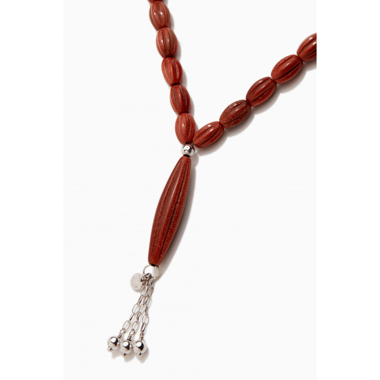 Tateossian - Scalloped Worry Beads in Sodalite Brown