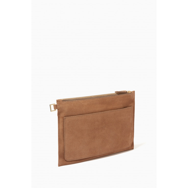 MONTROI - Nomad Medium Pouch in Suede Leather