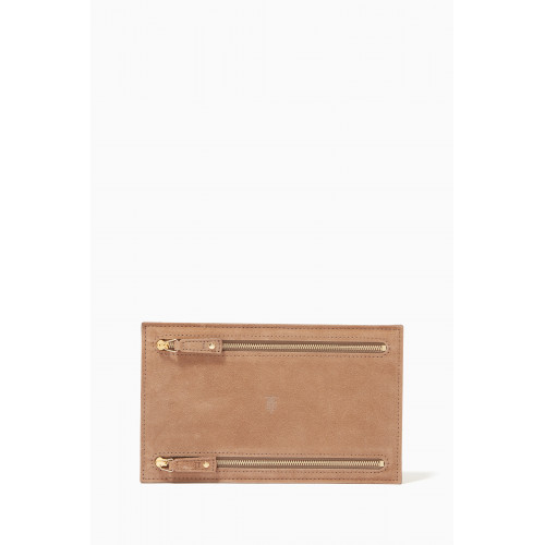 MONTROI - Currency Wallet in Suede Leather