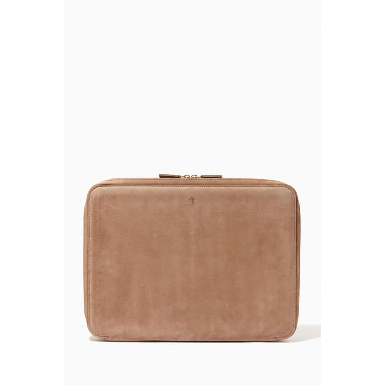 MONTROI - Laptop Case 15" in Suede Leather