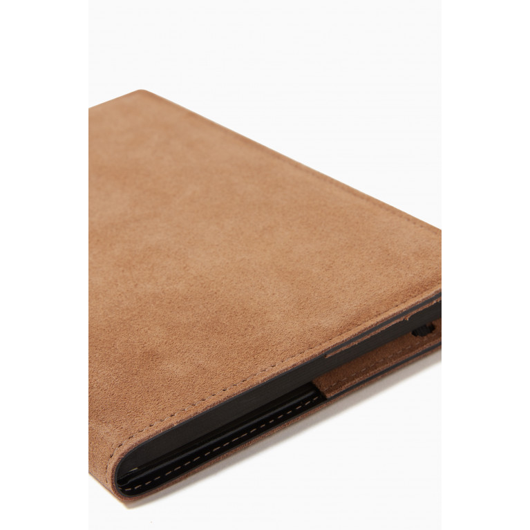 MONTROI - Large Notebook Cover in Suede Leather