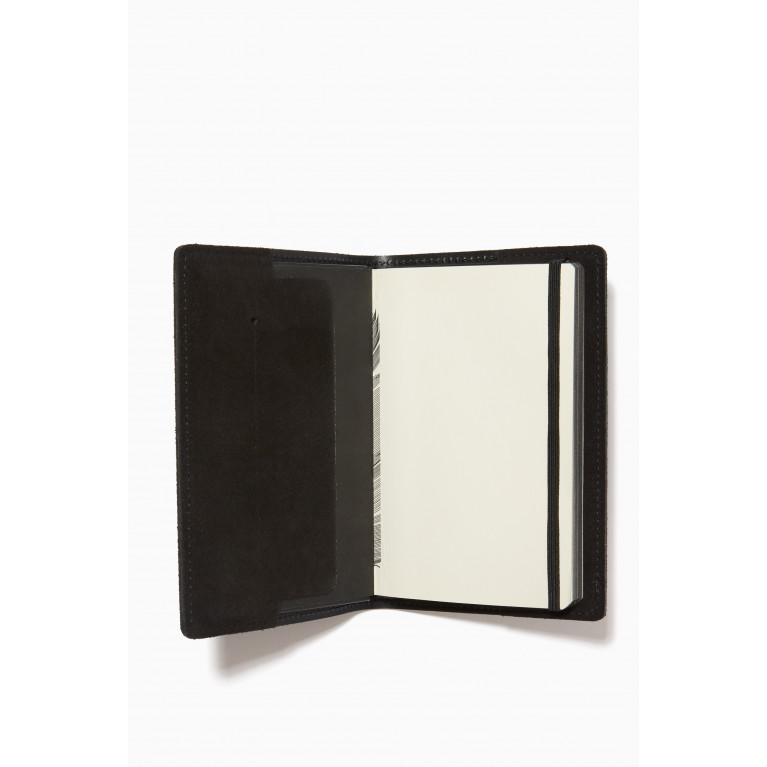 MONTROI - Small Notebook Cover in Suede Leather