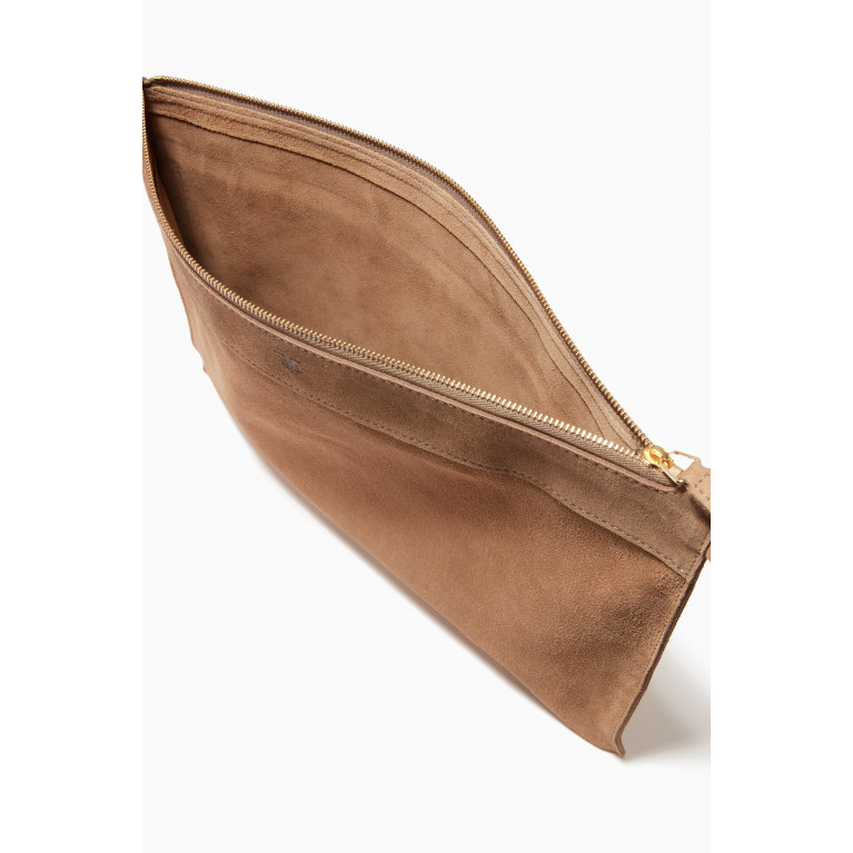 MONTROI - Nomad Large Pouch in Suede Leather