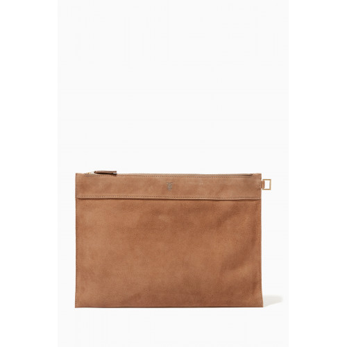 MONTROI - Nomad Large Pouch in Suede Leather