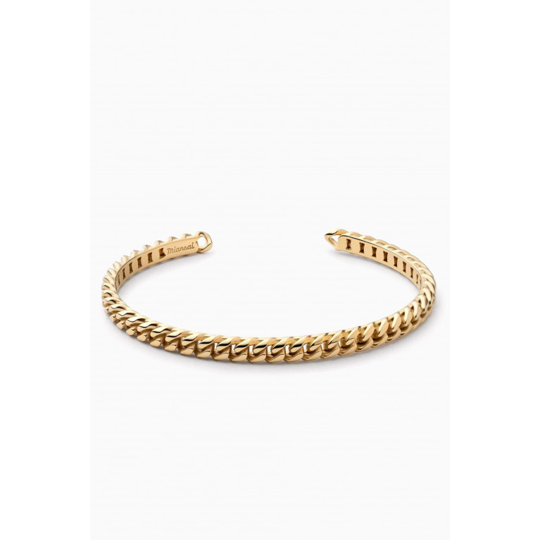 Miansai - Cuban Cuff Bracelet in 14kt Gold Plating