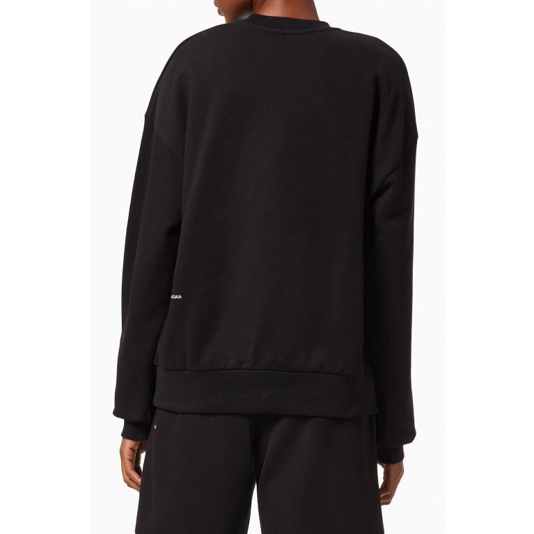 Pangaia - Lightweight Organic Cotton Sweatshirt Black