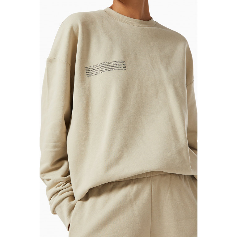 Pangaia - Lightweight Organic Cotton Sweatshirt Rub' Al Khali Sand
